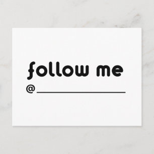 Carte Postale me suivre @