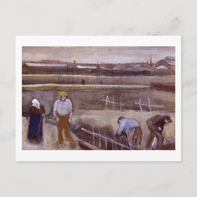 Carte Postale Meadows près de Rijswijk Van Gogh Art (Devant)