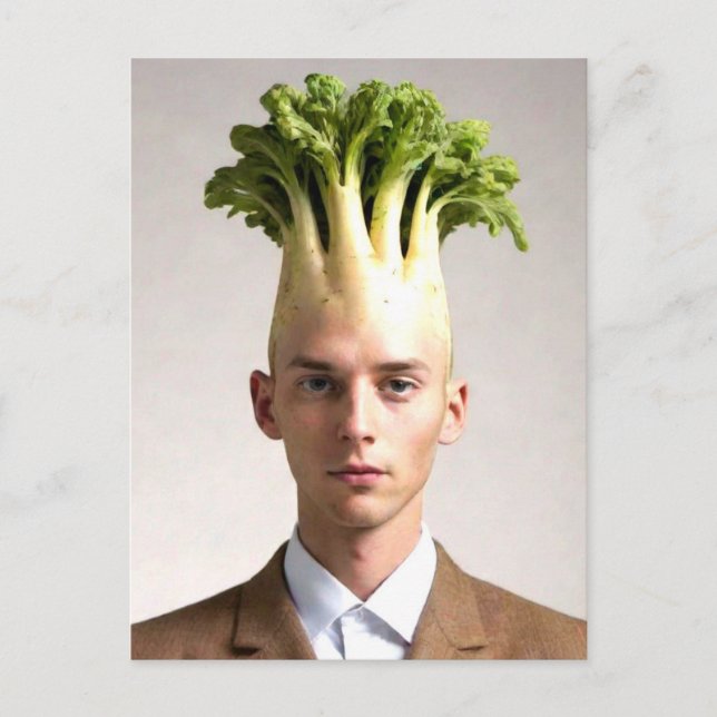 Carte Postale Mec Type Légume (Devant)