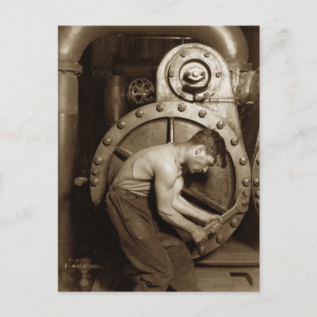 Carte Postale Mécanique de la pompe à vapeur (Devant)
