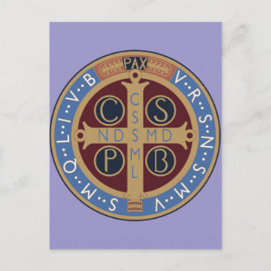 Carte Postale Médaille de saint Benoît