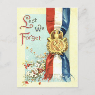 Carte Postale Médaille Fleur de Jour de la Mémoire N'oublions Ja
