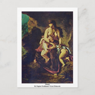 Carte Postale Medea By Eugène Ferdinand Victor Delacroix