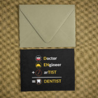 Médecin + Ingénieur + Artiste = Dentiste