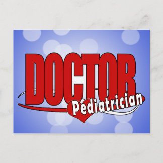CARTE POSTALE MÉDECIN LOGO PÉDIATRICIEN
