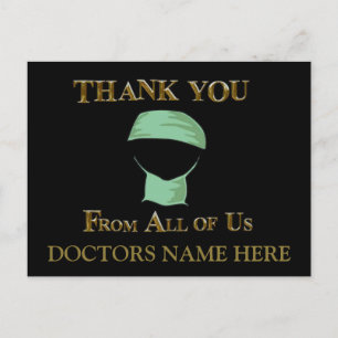CARTE POSTALE MÉDECIN MERCI