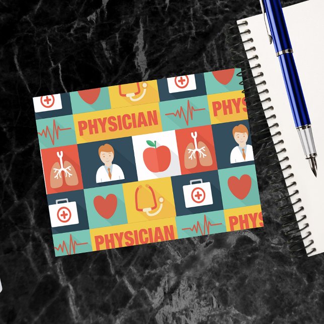 Carte Postale Médecin Professionnel Iconique Conçu (Créateur téléchargé)