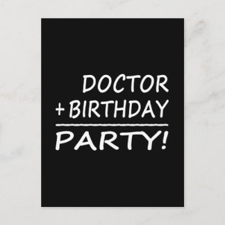 Carte Postale Médecins Anniversaires : Docteur + Anniversaire = 