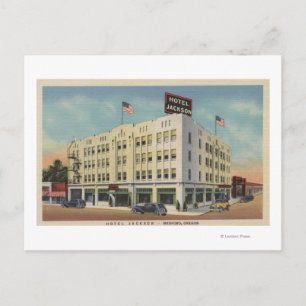 Carte Postale Medford, Oregon - Hotel Jackson View avec Old