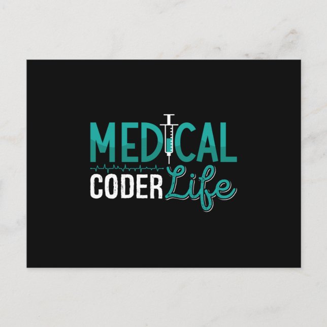 Carte Postale Medical Coder Life Assistant ICD Coding Programmer (Devant)