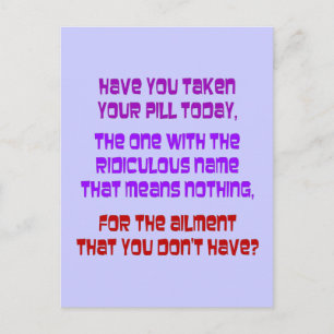 Carte Postale Médicaments juridiques