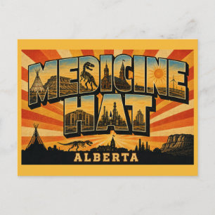 Carte Postale Medicine Hat Alberta Ville Ensoleillée