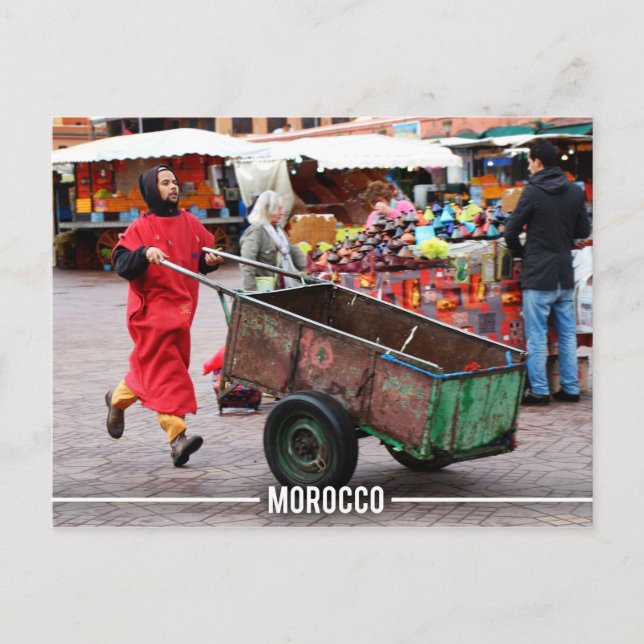 Carte Postale Médina de Marrakech - Marrakech Souk, Maroc (Devant)