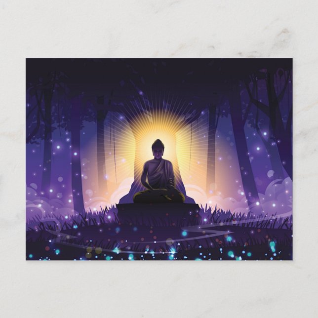 Carte Postale Méditation de bouddha (Devant)