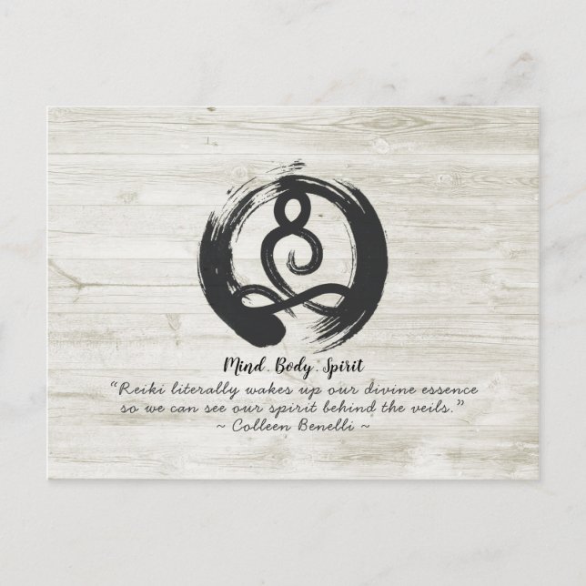 Carte Postale Méditation de l'instructeur de yoga Pose Symbole Z (Devant)