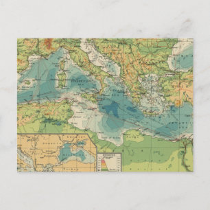 Carte Postale Méditerranéen, Câbles de la mer Noire, stations sa