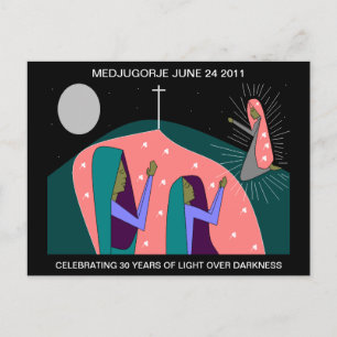 CARTE POSTALE MEDJUGORJE ANNIVERSAIRE DE 30 ANS