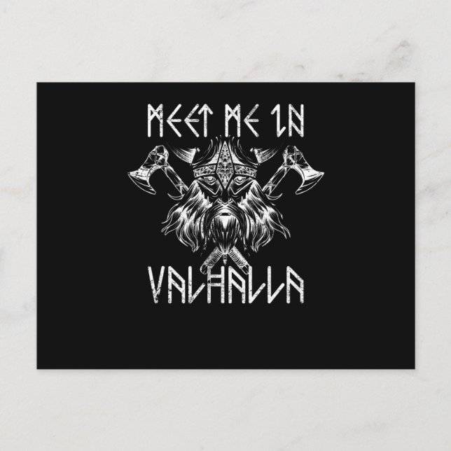Carte Postale Meet Me In Valhalla Nordic (Devant)