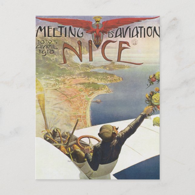 Carte Postale Meeting d'Aviation Nice (Devant)