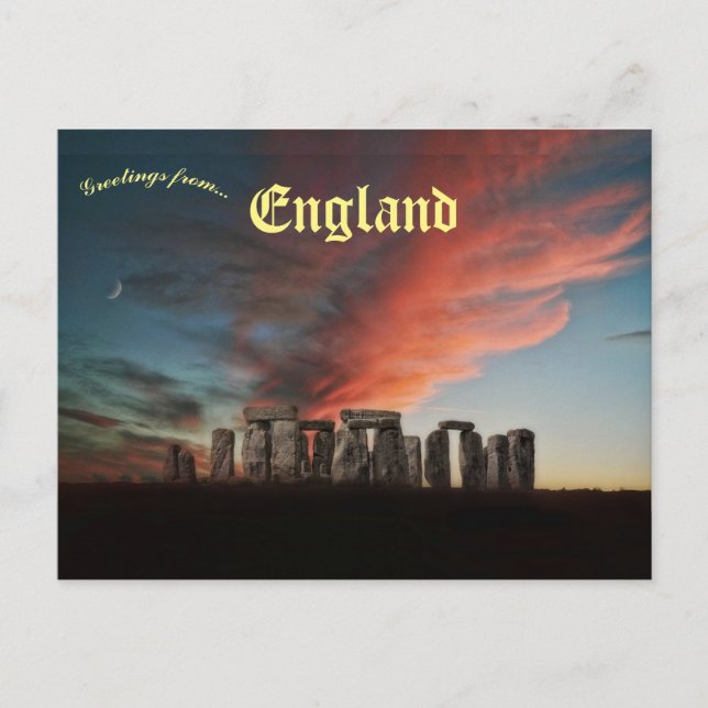 Carte Postale Mégalithique Stonehenge Monument Wiltshire Anglete (Devant)