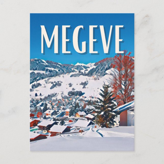 Carte Postale Megève Station de ski  (Devant)