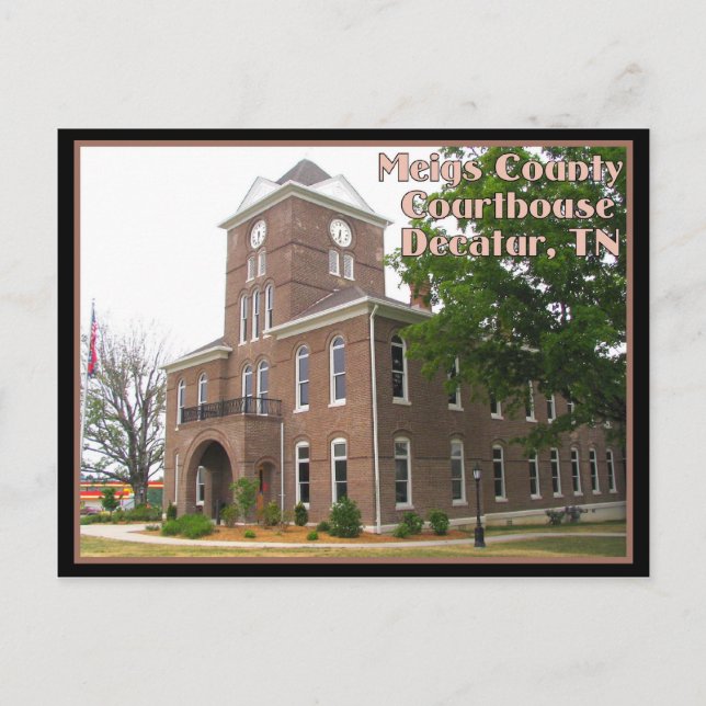 Carte Postale Meigs County Courthouse - Decatur, TN (Devant)