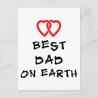 Carte Postale Meilleur cadeau Papa On Earth
