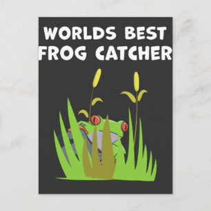 Carte Postale Meilleur Capteur de grenouilles du monde Cadeau La