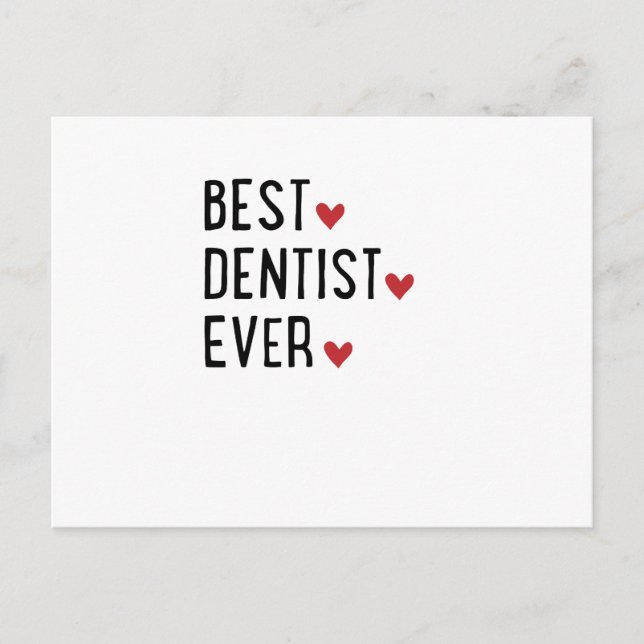 Carte Postale Meilleur dentiste (Devant)