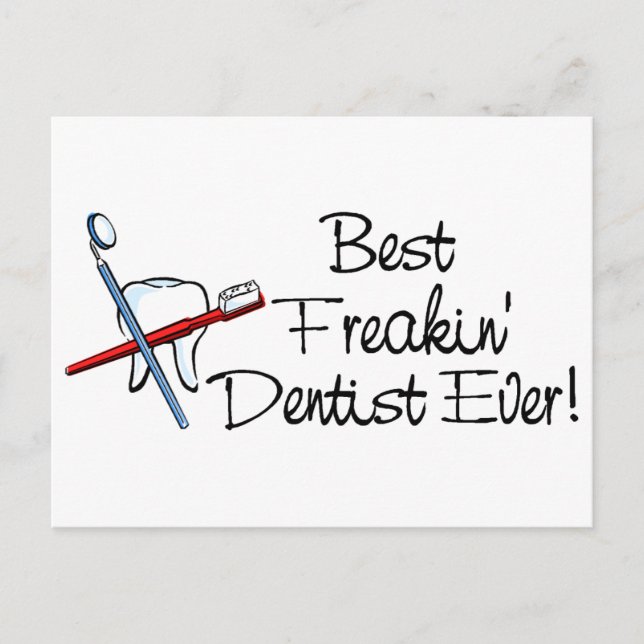 Carte Postale Meilleur Dentiste Freakin (Devant)