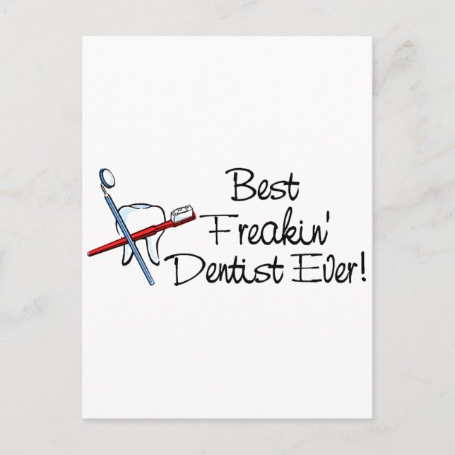 Carte Postale Meilleur Dentiste Freakin (Devant)