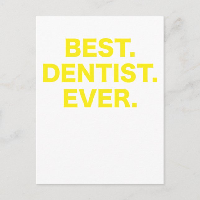 Carte Postale Meilleur dentiste jamais (Devant)