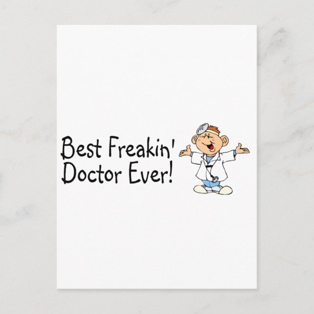 Carte Postale Meilleur docteur Ever de Feakin (Devant)