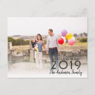 Carte Postale Meilleur encore à venir 2019 Bonne Année Script Ph