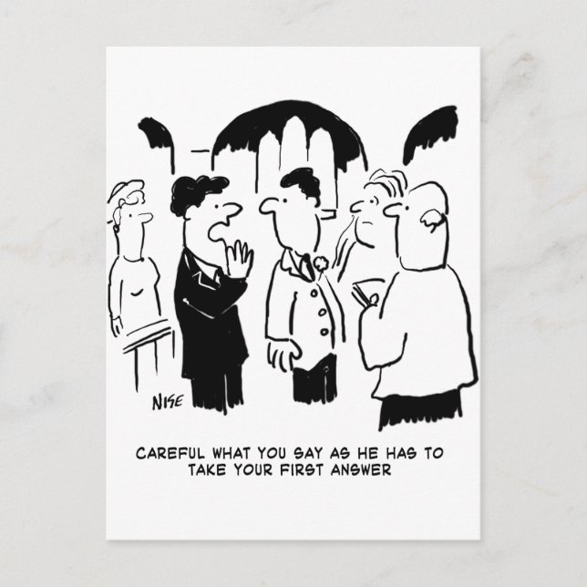 Carte Postale Meilleur homme Avertissement à la mariée (Devant)