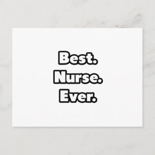 Carte Postale Meilleur. Infirmière. Jamais.