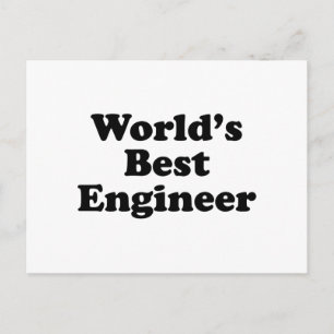 Carte Postale Meilleur ingénieur du monde