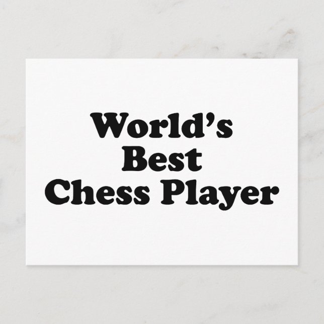 Carte Postale Meilleur joueur d'échecs du monde (Devant)
