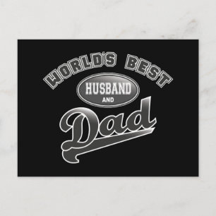 Carte Postale Meilleur mari et papa du monde