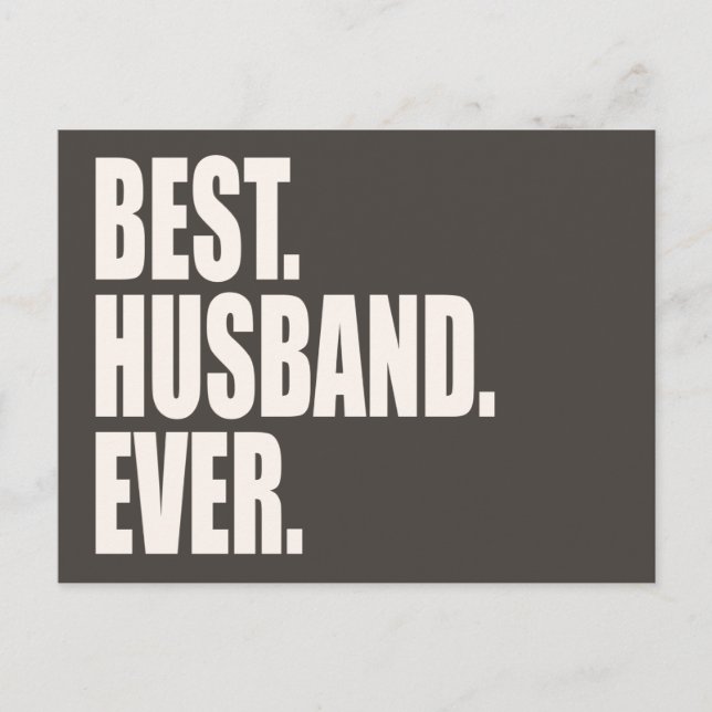 Carte Postale Meilleur. Mari. Jamais. (Devant)