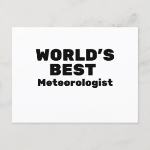 Carte Postale Meilleur météorologue du monde