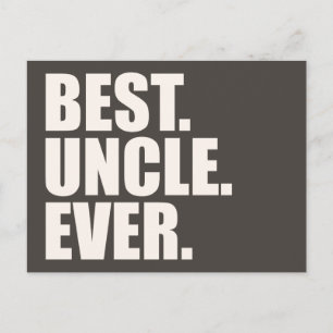 Carte Postale Meilleur. Oncle. Jamais.