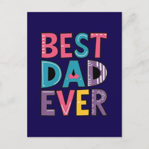 Carte Postale Meilleur Papa Ever 