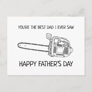 Carte Postale Meilleur Papa Joyeuse Fête des Pères Drôle
