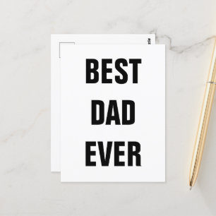 Carte Postale Meilleur papa toujours Fête des pères Anniversaire
