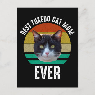 Carte Postale Meilleur Tuxedo Chat Maman jamais