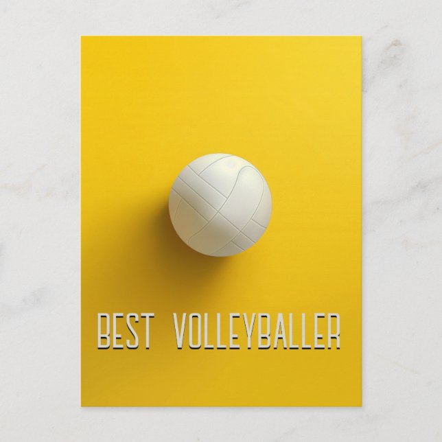 Carte Postale Meilleur Volleyballer (Devant)
