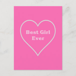 Carte Postale Meilleure fille jamais