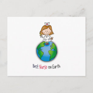 Carte Postale Meilleure infirmière sur Terre - Journée des infir