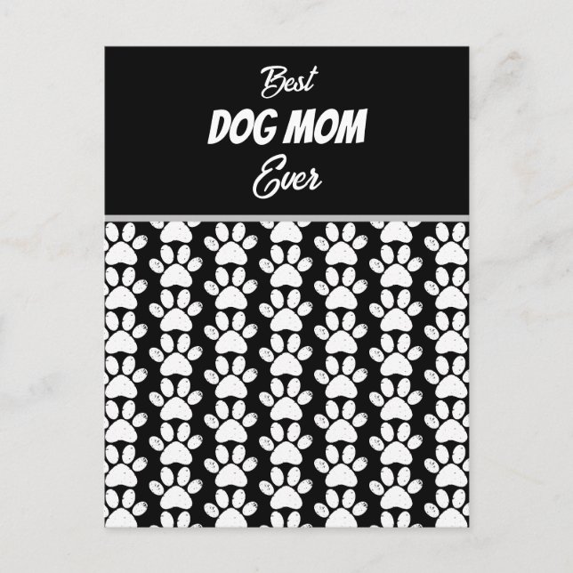 CARTE POSTALE MEILLEURE MAMAN DE CHIEN JAMAIS   (Devant)